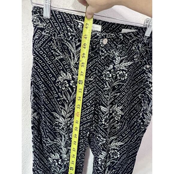 PILCRO AND THE LETTERPRESS Black Funky Corduroy Pants Serif Size 26 Stretchy - Picture 12 of 12